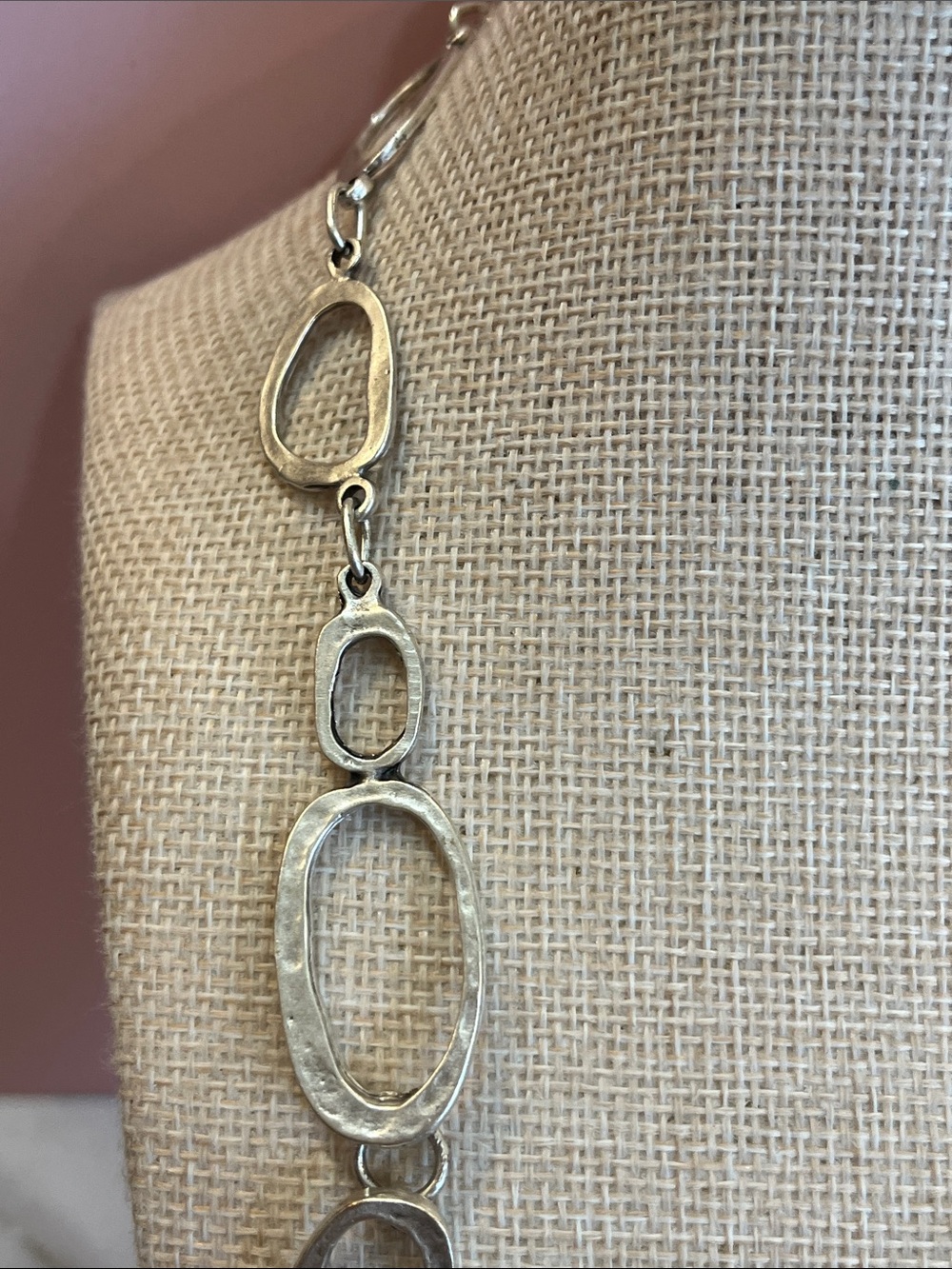 Pewter LONG NECKLACE Rare HTF - Picture 7 of 10